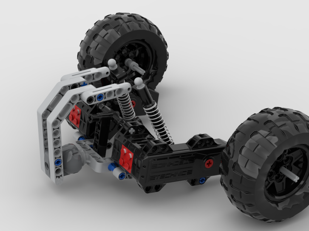 Lego Baya Buggy rear Axle - with two Buggy Motors