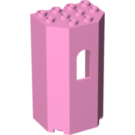 Lego Panel 3 x 4 x 6 with Arched Window / Bright Pink
