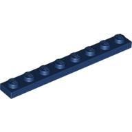 Lego Plate 1 x 8 / Dark Blue