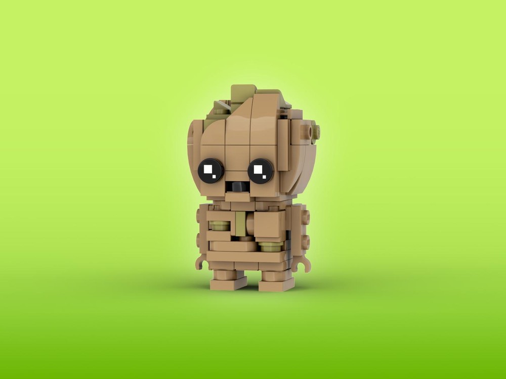 Lego Baby Groot Brickheadz LEGO MOC - Marvel Studios I Am Groot