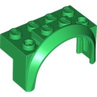 Lego Wheel Arch, Mudguard 4 x 2 x 2 1/2 / Green