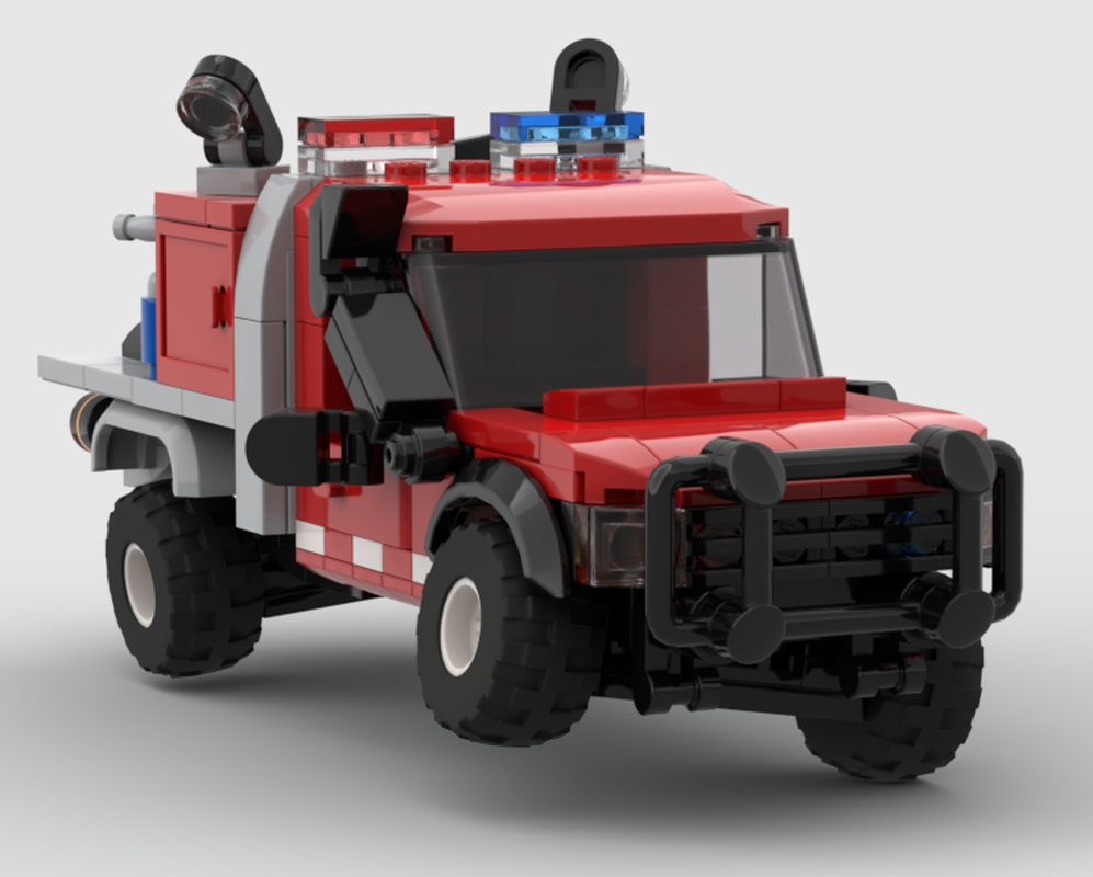Lego Arduous Fire Pickup Truck