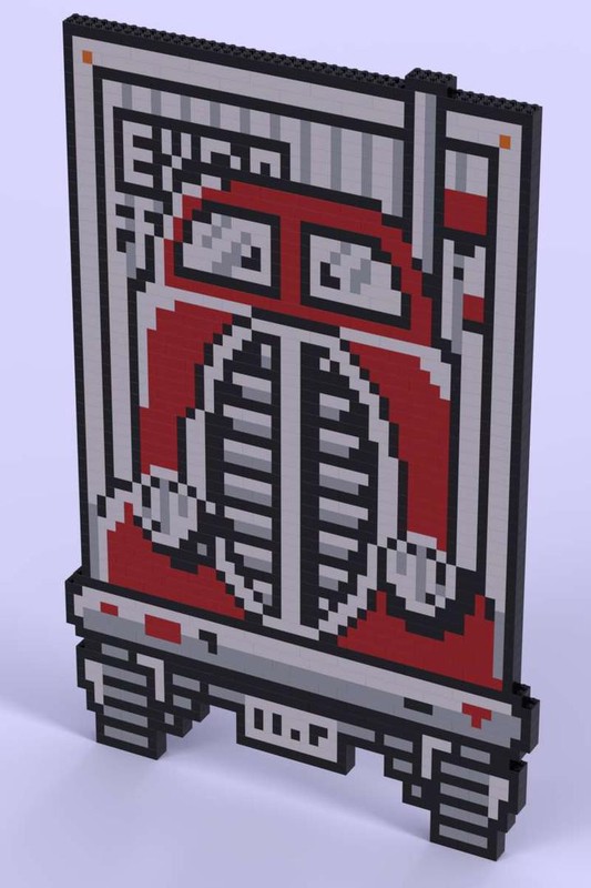 Lego Truck - Flat Wall Mosaic