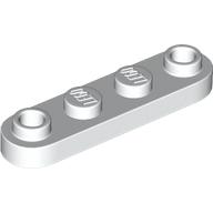 Lego Plate Special 1 x 4 Rounded with 2 Open Studs / White