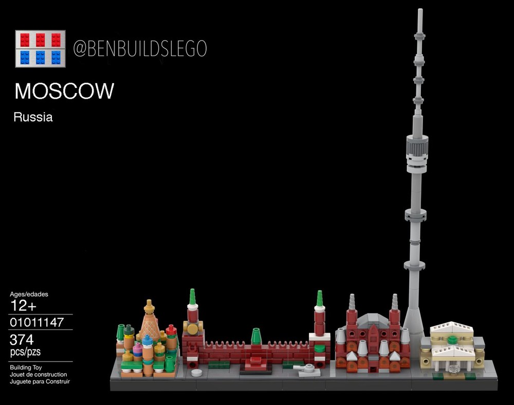 Lego Moscow skyline