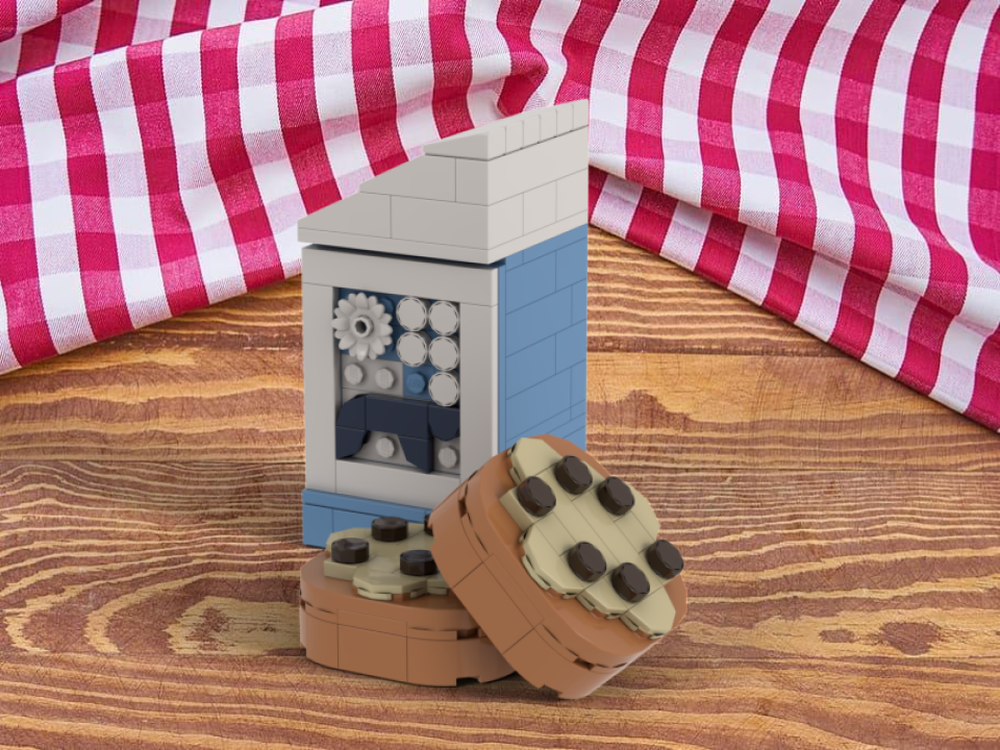 Lego Upscaled Cookies and Milk