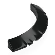 Lego Brick Round, Sloped 6 x 6 x 2 / 3 Corner / Black