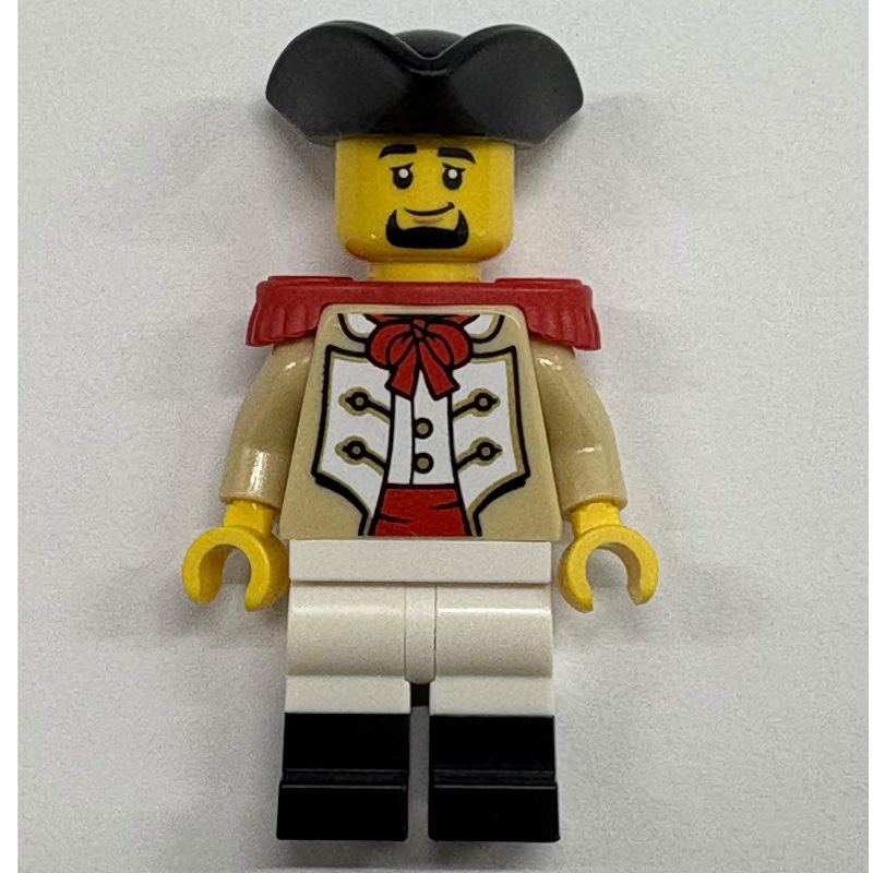 Lego Marine, Male, Red Epaulette, Black Tricorn