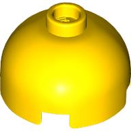 Lego Brick Round 2 x 2 Dome Top, Vented Stud / Yellow