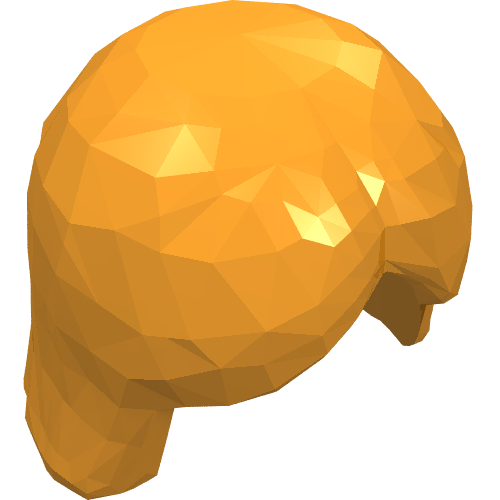 Lego Hair Center Parting / Earth Orange