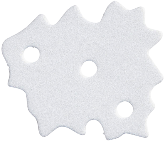Lego Foam Part for Set 3148 - Scala Bush with 3 Holes, Medium / White
