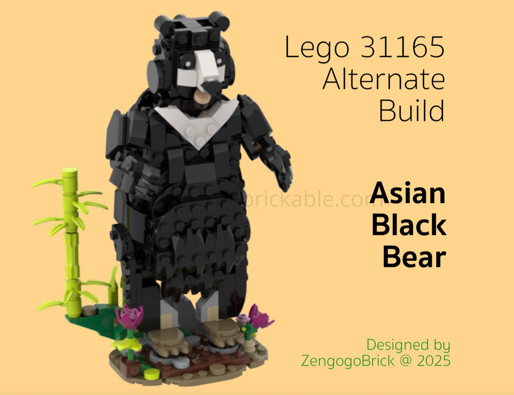 Lego 31165 Asian Black Bear