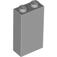 Lego Brick 1 x 2 x 3 with Bottom Stud Holder / Light Bluish Gray
