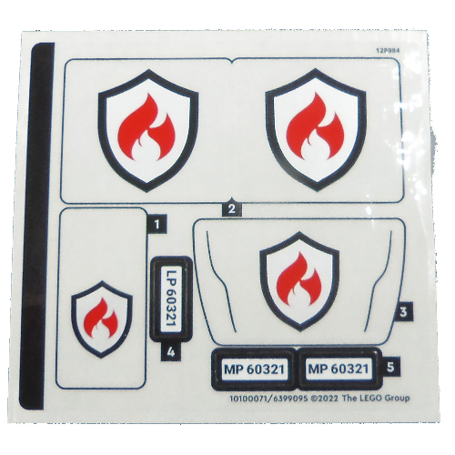 Lego Sticker Sheet 1 for Set 60321-1 / [No Color/Any Color]