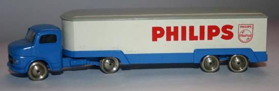 Lego HO Scale Mercedes Refrigerated Trailer, Twin Axle, 'Philips' Print