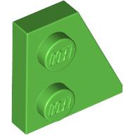 Lego Wedge Plate 2 x 2 Right / Bright Green