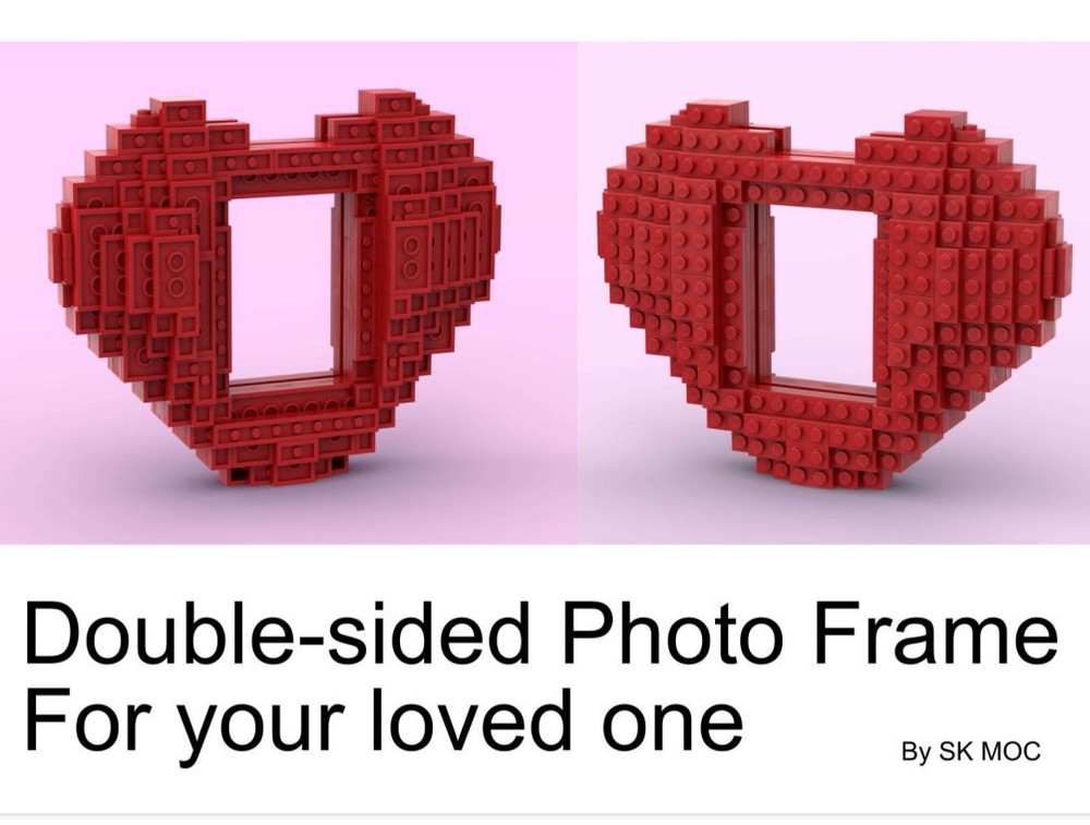 Lego Double-Sided Photo Frame for Your Loved One