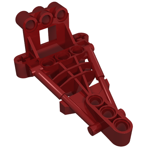 Lego Large Figure Skeletal, Torso (Toa Hordika) / Dark Red