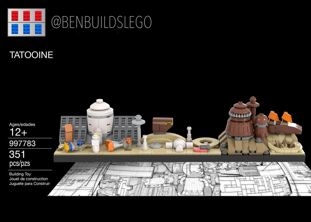 Lego Tatooine Skyline