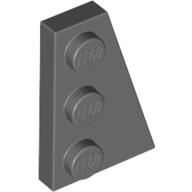 Lego Wedge Plate 3 x 2 Right / Dark Bluish Gray