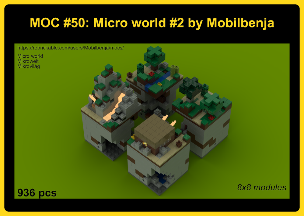 Lego Micro world #2: 8x8 modules