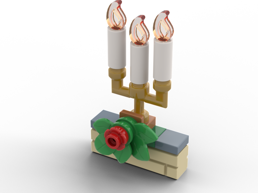 Lego The Christmas Candle Mini Build