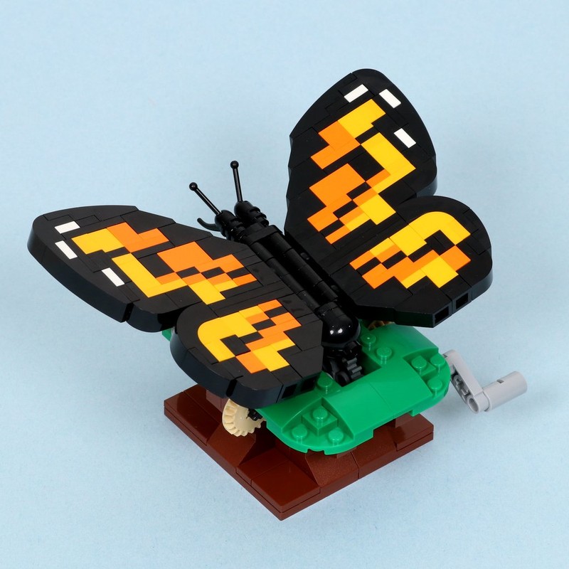 Lego Butterfly Sunning its Wings