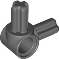Lego Technic Pin Connector Hub with 2 Perpendicular Axles / Dark Bluish Gray