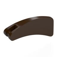 Lego Animal Body Part, Fin 2 x4 with Handle / Dark Brown