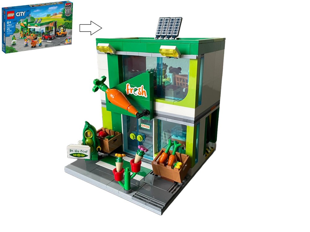 Lego 60347 Grocery Store 2 Storey Alternate build