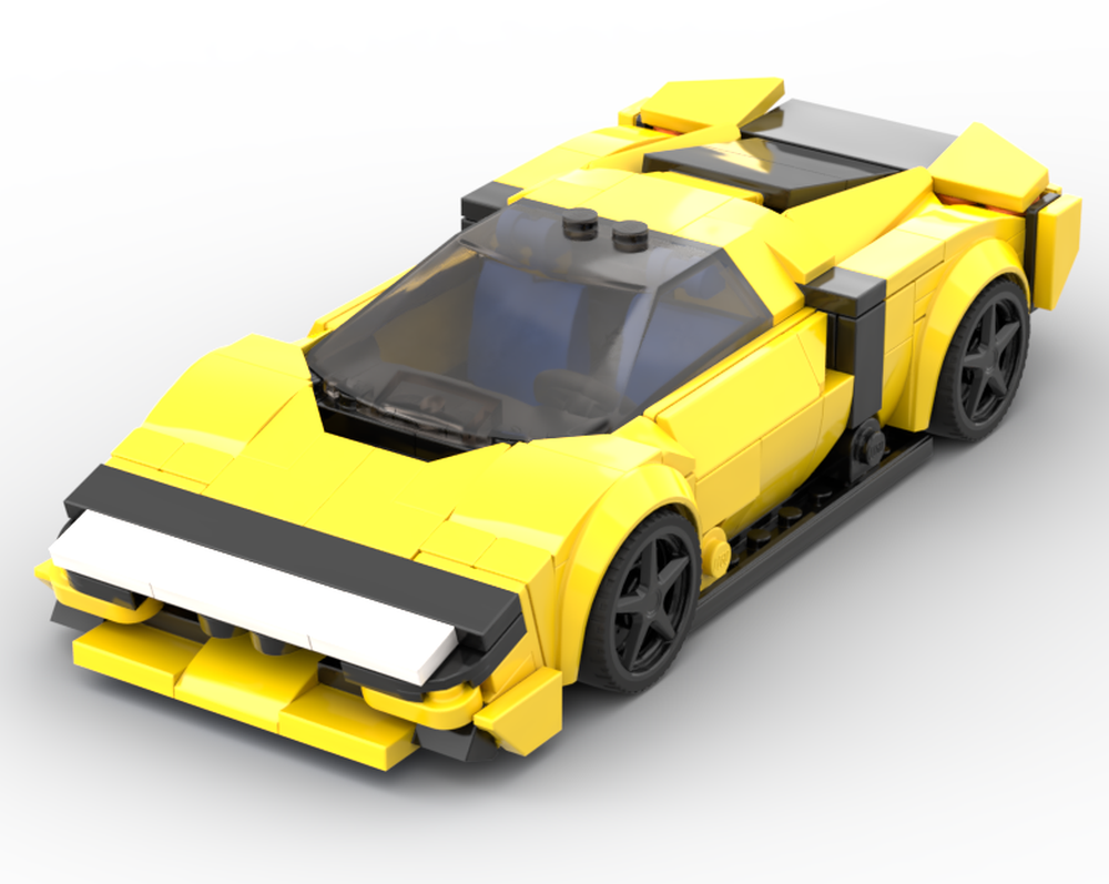 Lego FERRARl 849 Testarossa in yellow
