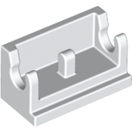 Lego Hinge Brick 1 x 2 Base / White