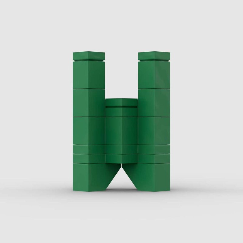 Lego 3D Letter W 3x3x5