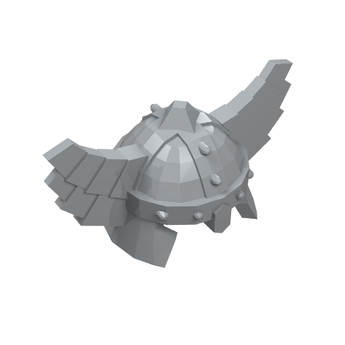 Lego Helmet with Wings / Light Bluish Gray