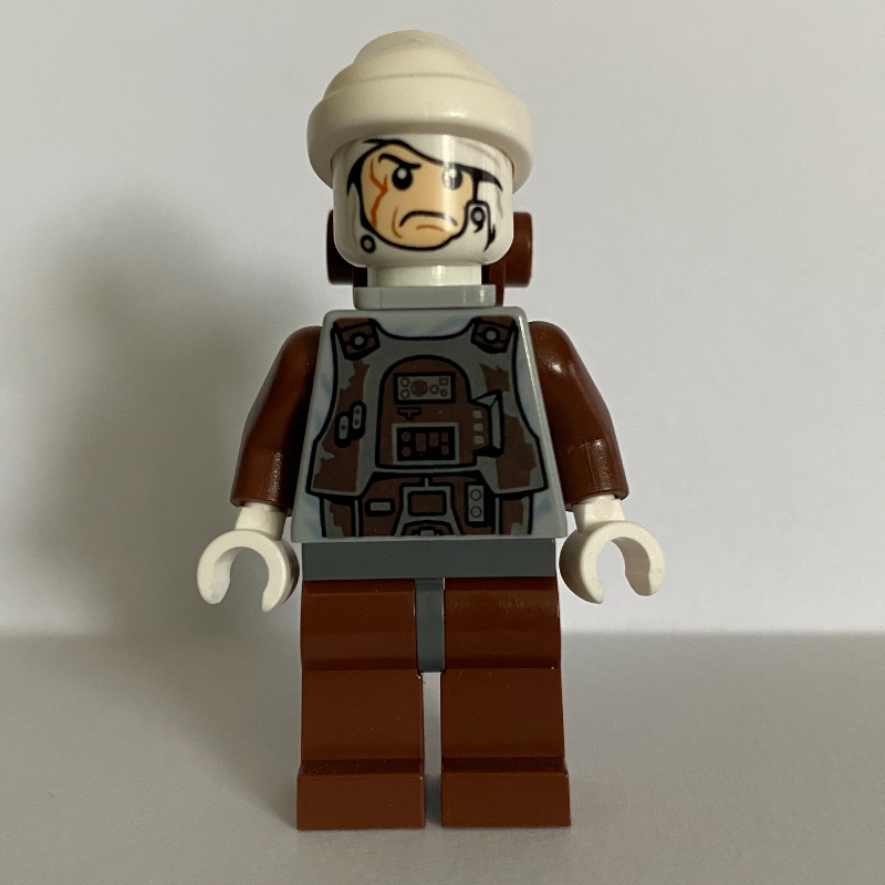 Lego Dengar, White Head, Reddish Brown Legs