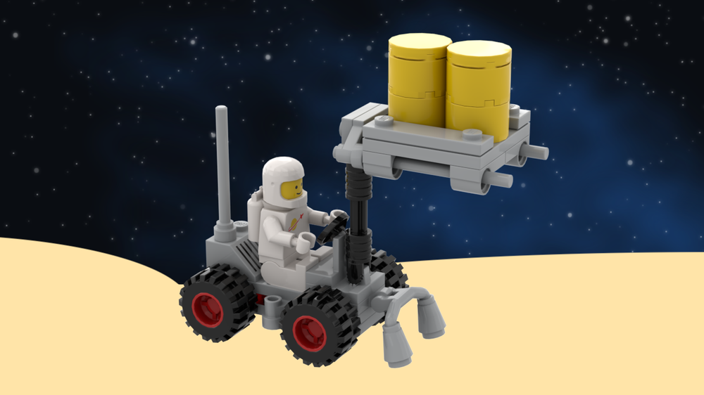 Lego Classic Space Reimagined: LL924 Space Cruiser Forklift