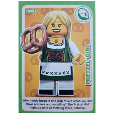 Lego Trading Card, Create the World Incredible Inventions - Pretzel Girl
