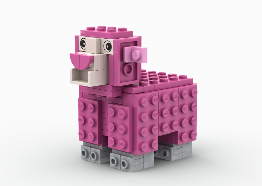 Lego Minecraft Pink Sheep
