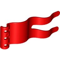 Lego Duplo Flag Wavy 2 x 5 with Slits / Red