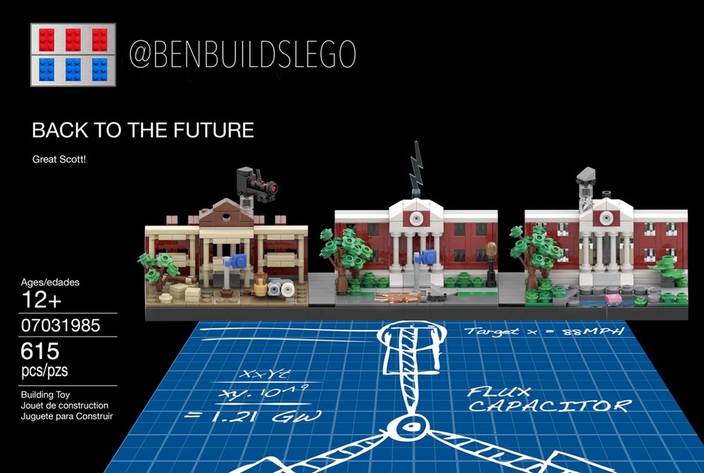 Lego Back to the Future skyline