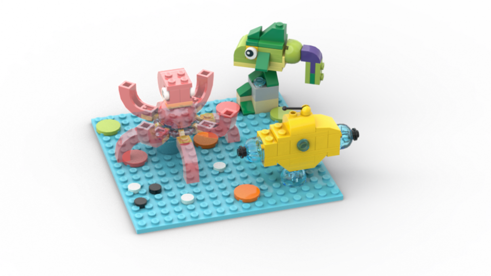 Lego 11020 Fish and Submarine