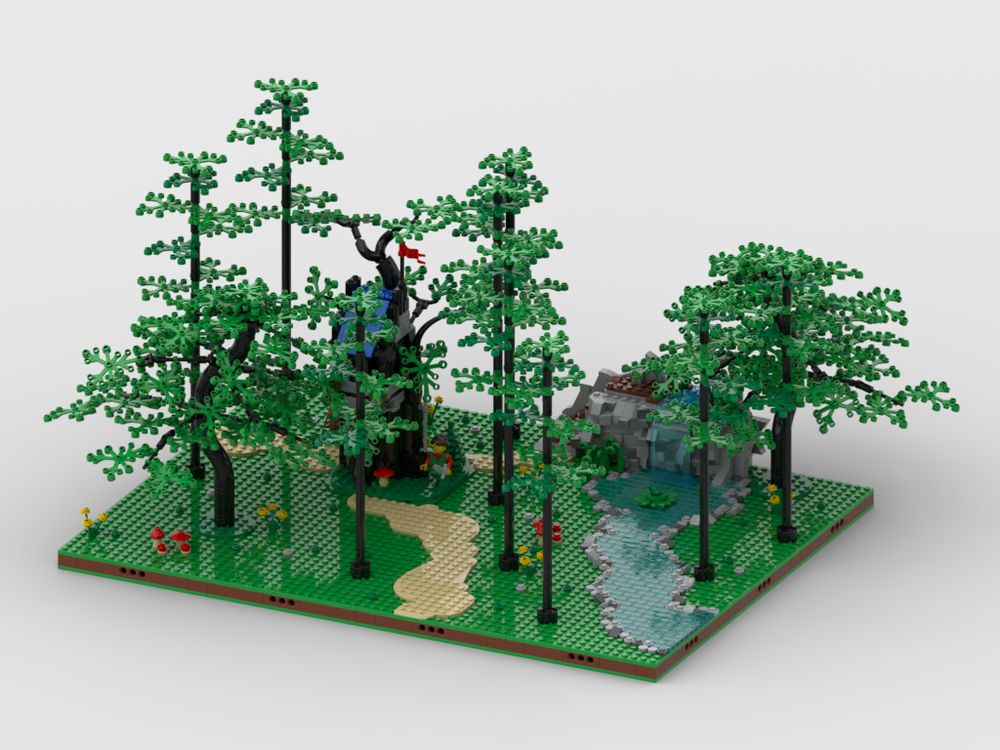 Lego Display for set 40567 - Forest Hideout
