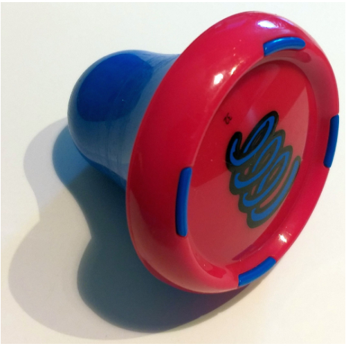 Lego Music Builder Sound Plug with Blue Base and Blue Spring Print / Red