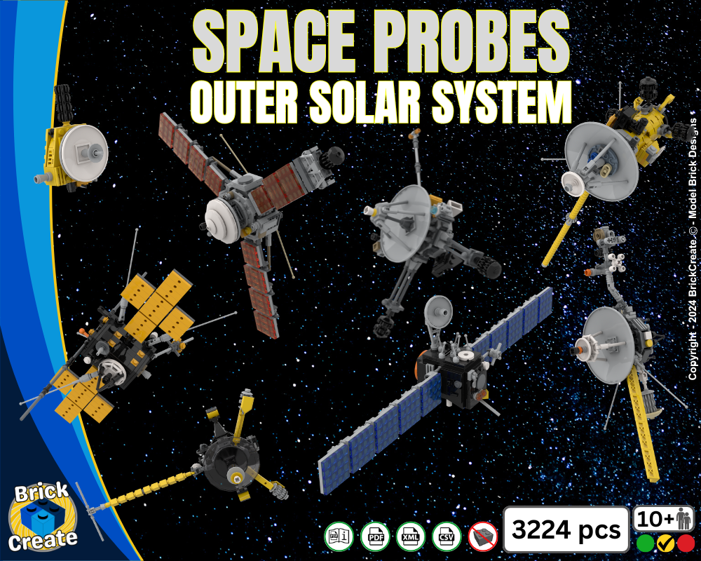 Lego Space Probe Outer Solar System