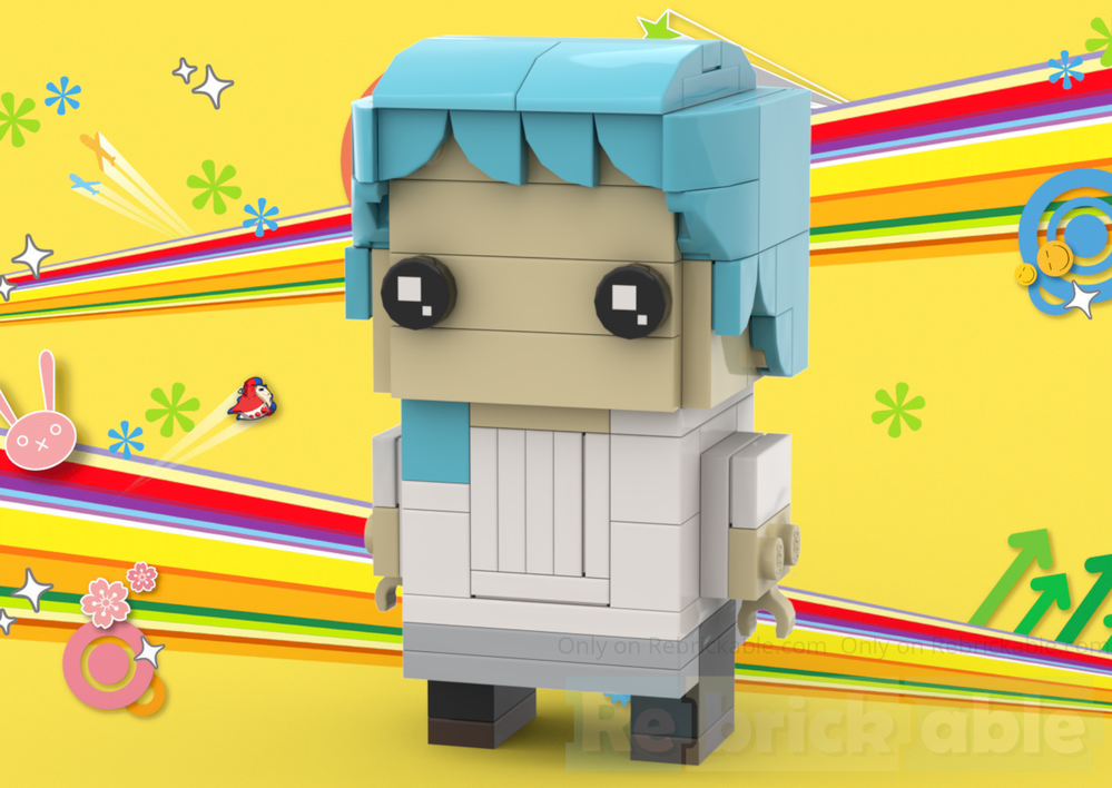 Lego Fuuka Yamagishi BrickHead - Persona 4 Arena