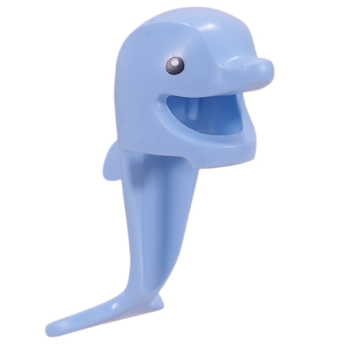 Lego Costume / Mask, Dolphin with Black Eyes print / Bright Light Blue