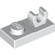 Lego Plate Special 1 x 2 [Open O Top Clip] / White