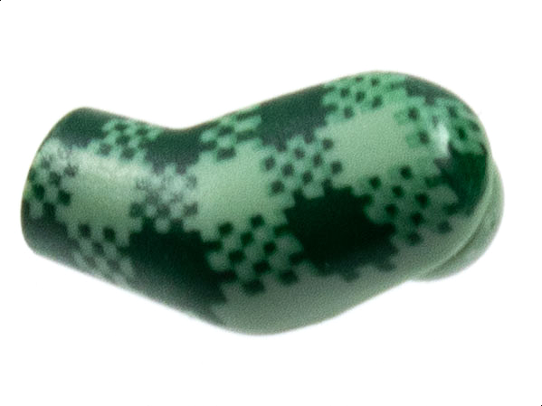 Lego Arm, Left with Dark Green Plaid Pattern