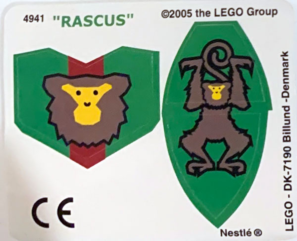 Lego Sticker Sheet for Set 4941-1