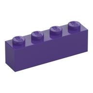 Lego Brick 1 x 4 / Dark Purple